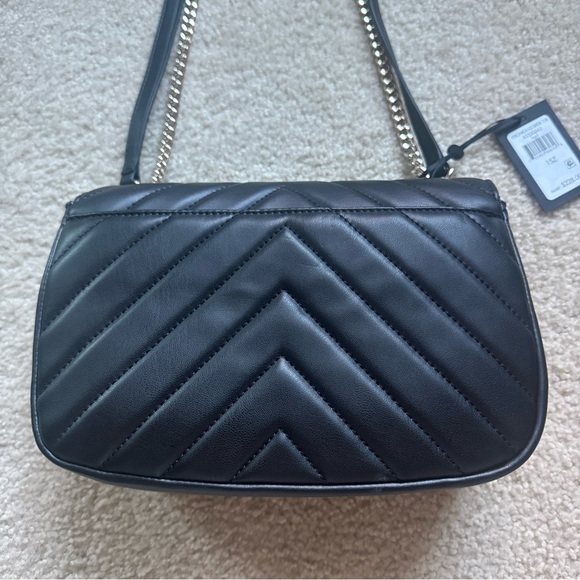 NWT DKNY VERONICA LG Crossbody Quilted Flap Shoulder Bag Chain Strap - Picture 5 of 16